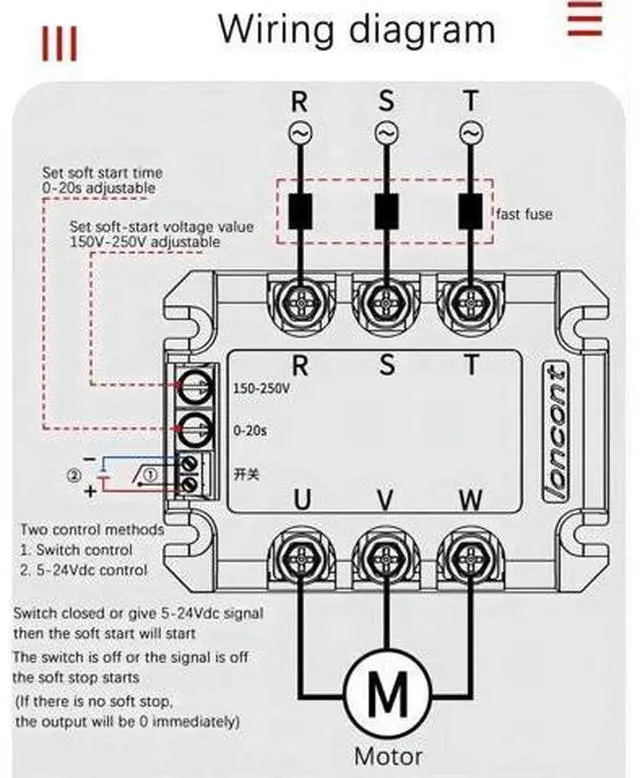 Alt view image 3 of 4 - Three/Single Phase Motor Soft Starter Slow Start Module Solid State Relay Decompression and Step-Down Controller(3 Phase 15KW Module)