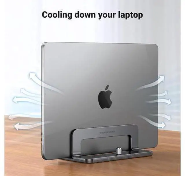 Alt view image 6 of 6 - UGREEN Vertical Laptop Stand Bundle with Laptop Desk Stand
