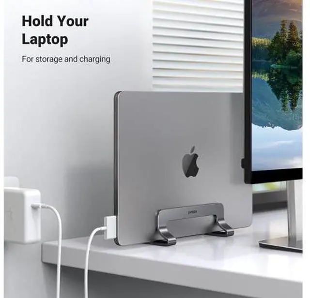 Alt view image 5 of 6 - UGREEN Vertical Laptop Stand Bundle with Laptop Desk Stand