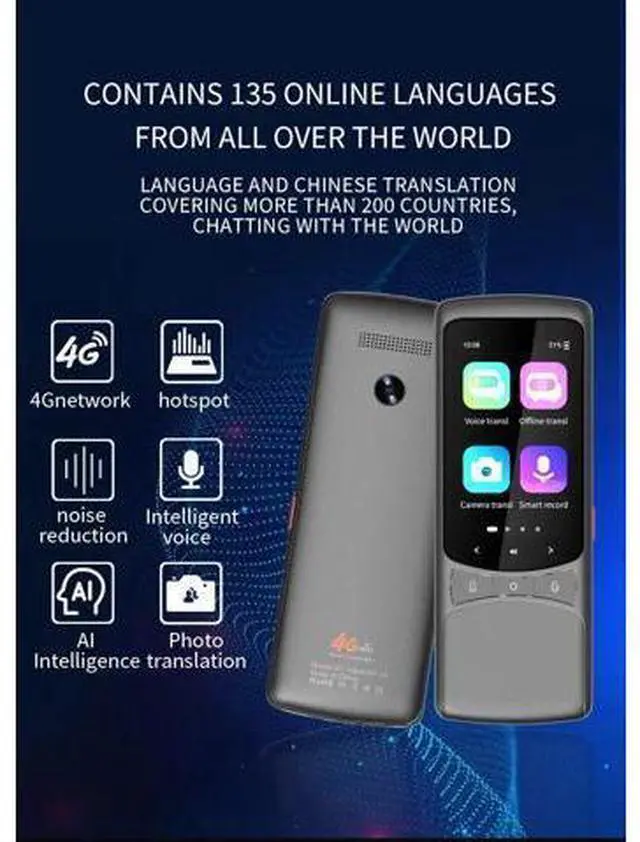 Alt view image 5 of 6 - QURO Language Translator Support 138 Languages, Instant Translation Device /Photo/English/Spanish Translator, for Business Travel