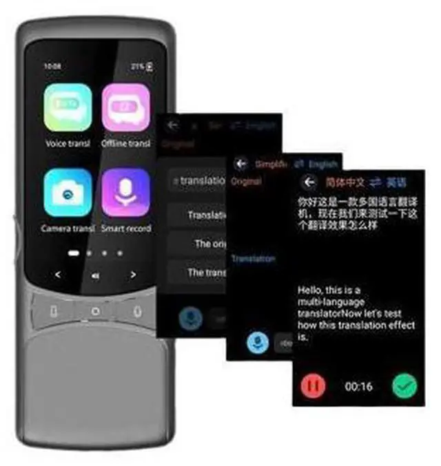 Main image of QURO Language Translator Support 138 Languages, Instant Translation Device /Photo/English/Spanish Translator, for Business Travel