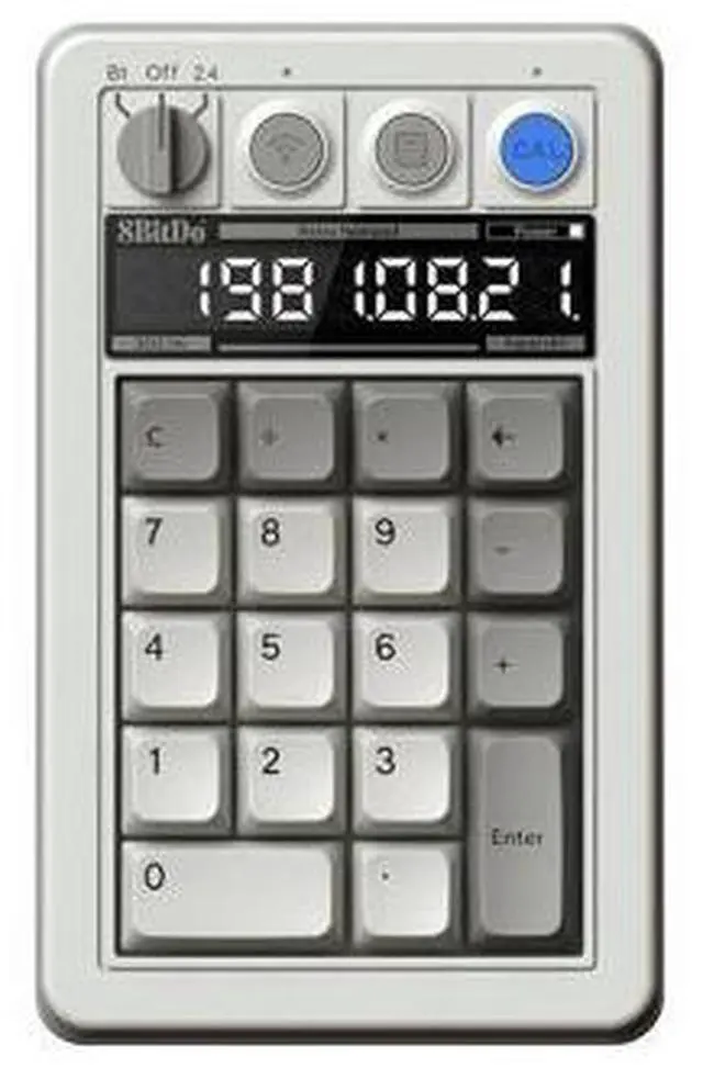 Alt view image 2 of 5 - VAREQOY 8BitDo Retro 18 Wireless Mechanical Number Keypad and Calculator for Windows and Android - M Edition