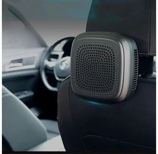 Alt view image 3 of 6 - QURO Portable Car/Desktop Air Purifier Vehicle Air Cleaner With HEPA Filter Activated Carbon Three-layer Filtration to Fresh Air