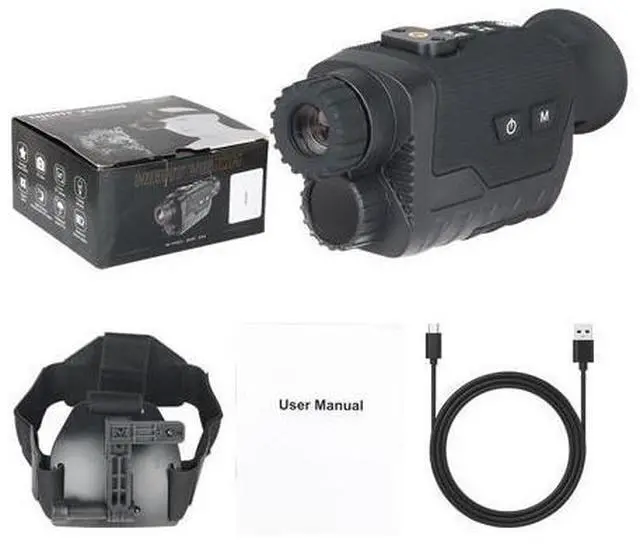 Alt view image 7 of 7 - NV8260 36MP 400m 8X Digital Zoom Head Mounted Night Vision Infrared Monocular US