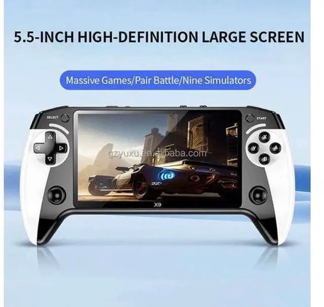 Alt view image 2 of 6 - X9 5.0 Inch Android Handheld Game Console 480x320 Resolution 2000mAh Battery Retro Classic Games Portable Gaming Player