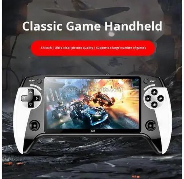 Alt view image 6 of 6 - X9 5.0 Inch Android Handheld Game Console 480x320 Resolution 2000mAh Battery Retro Classic Games Portable Gaming Player