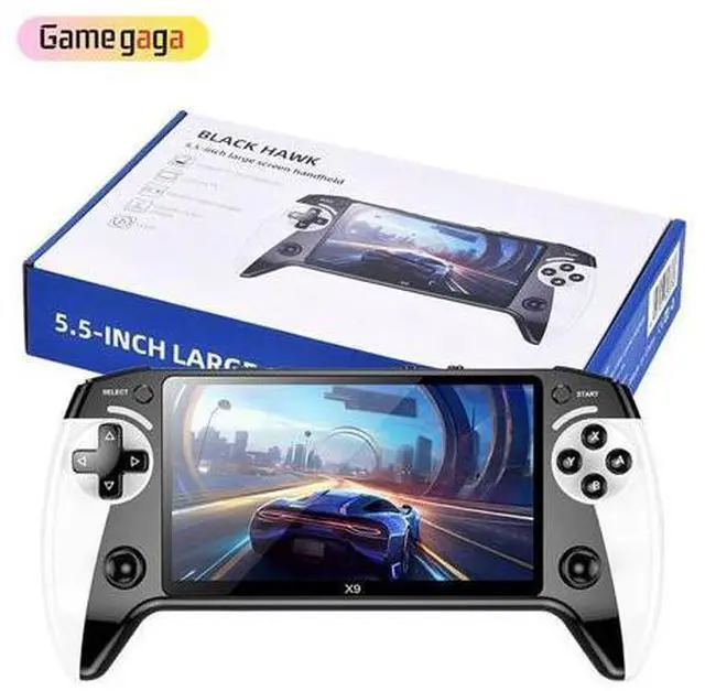Alt view image 2 of 6 - X9 5.5 Inch HD Screen Handheld Game Player Portable Retro Video Console with Classic Support Kids Gift