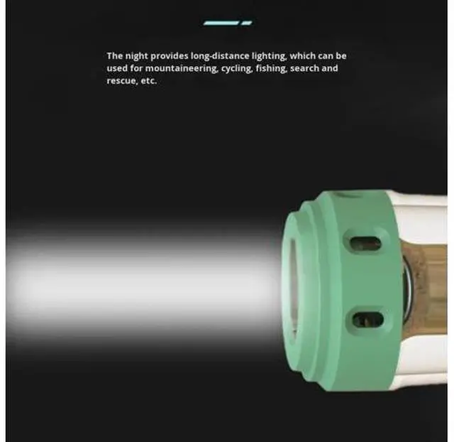 Alt view image 2 of 5 - Emergency Solar Waterproof Powerful Flashlight Work Light Lantern Rechargeable Hanging Led Camping Lamps High-end zinc alloy base including stand