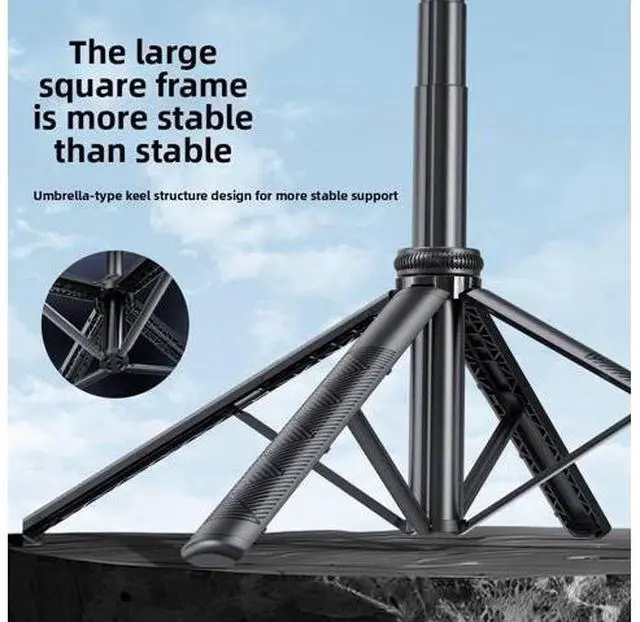 Alt view image 4 of 5 - Cloud Platform Tracking Artifact C17 Selfie Stick Four-legged Tripod Face Tracking AI Anti-Shake Retractable Mobile Phone Holder Tt07 jumping pole 173m-ai tracking-detachable phone clip-1/4