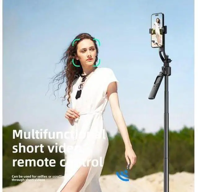 Alt view image 5 of 5 - Cloud Platform Tracking Artifact C17 Selfie Stick Four-legged Tripod Face Tracking AI Anti-Shake Retractable Mobile Phone Holder Tt07 jumping pole 173m-ai tracking-detachable phone clip-1/4