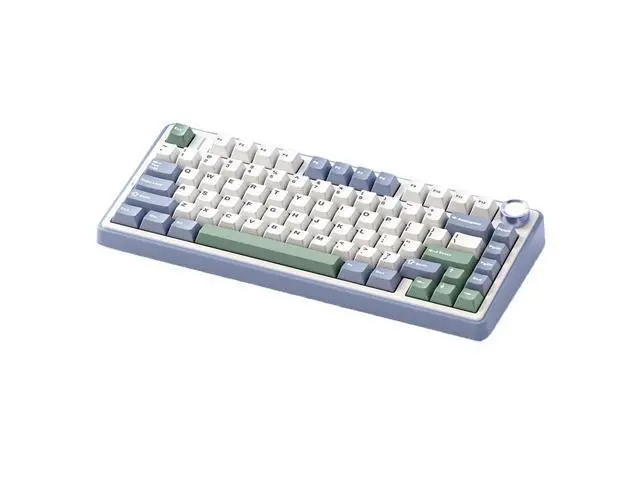 Alt view image 2 of 4 - F75 RGB LED 75% Wired & 2.4G Wireless Gaming Keyboard OEM Logo Custom PBT Mechanical Switch Kailh for New PC Desktop Users Black Reef reaper axis
