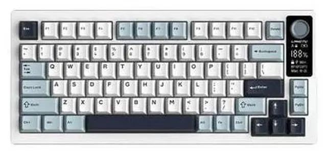 Alt view image 4 of 4 - F75 RGB LED 75% Wired & 2.4G Wireless Gaming Keyboard OEM Logo Custom PBT Mechanical Switch Kailh for New PC Desktop Users Black Reef reaper axis