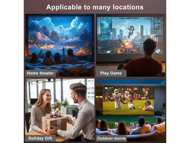 Alt view image 3 of 5 - QURO HY800 Portable Projector with WiFi Mini Smart Home Theater Cinema LCD Display 4k 1080P Video Projecteur Android Proyector