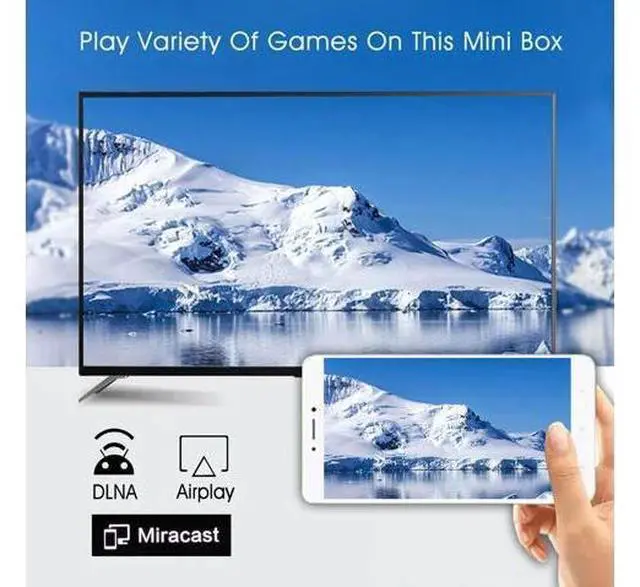 Alt view image 4 of 5 - Box H96 Mini H8 TV Box 9.0 2GB 16GB RK3228 2.4G/5G Wifi BT4.0 4K Smart tv Box Youtube Media Player Set Top Box