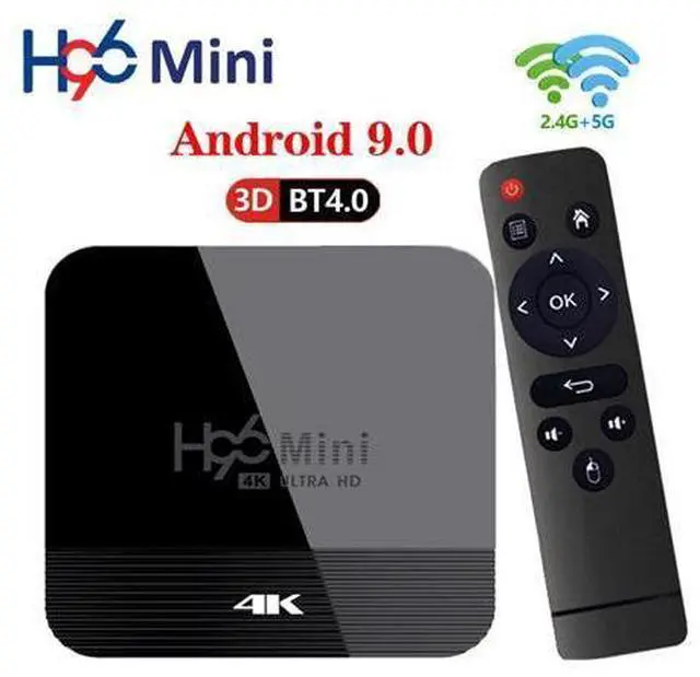 Main image of Box H96 Mini H8 TV Box 9.0 2GB 16GB RK3228 2.4G/5G Wifi BT4.0 4K Smart tv Box Youtube Media Player Set Top Box