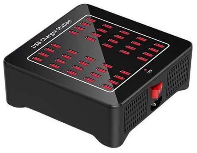 Alt view image 3 of 3 - SOEWIOU 50-Port USB Charging Station, 250W High Power Multiple Device Charger Hub Desktop Charging Solution for Office Studio Smartphone Bulk Charging
