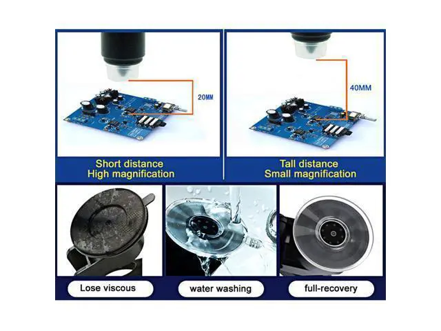 Alt view image 5 of 7 - 1-600x 3.6MP USB Digital Electronic Microscope Portable 8 LED VGA Microscope With 4.3" HD OLED Screen