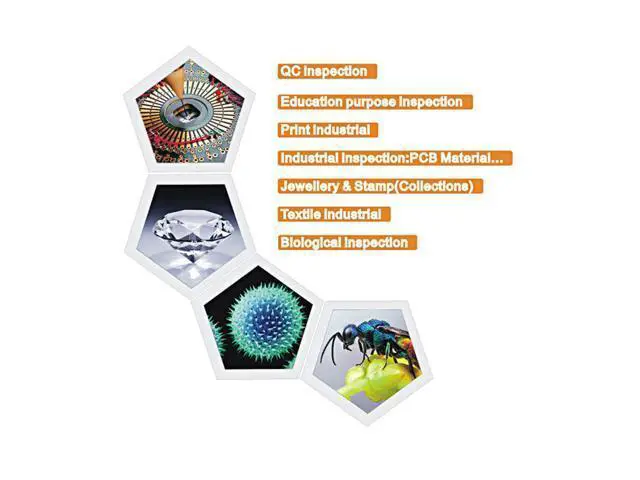 Alt view image 6 of 7 - 1-600x 3.6MP USB Digital Electronic Microscope Portable 8 LED VGA Microscope With 4.3" HD OLED Screen