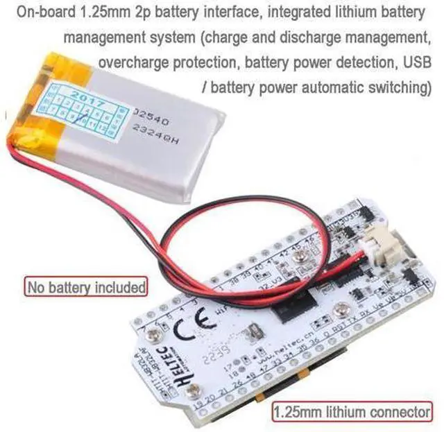 Alt view image 3 of 5 - DIYmalls 915MHz LoRa ESP32 OLED Board V3 + LoRa Antenna U.FL to SMA for Meshtastic LoraWan IOT (Pack of 2), not Compatible with Heltec LoRa 32 V2