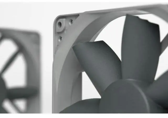 Alt view image 6 of 7 - Noctua NF-S12B redux-1200 PWM, High Performance Cooling Fan, 4-Pin, 1200 RPM (120mm, Grey)