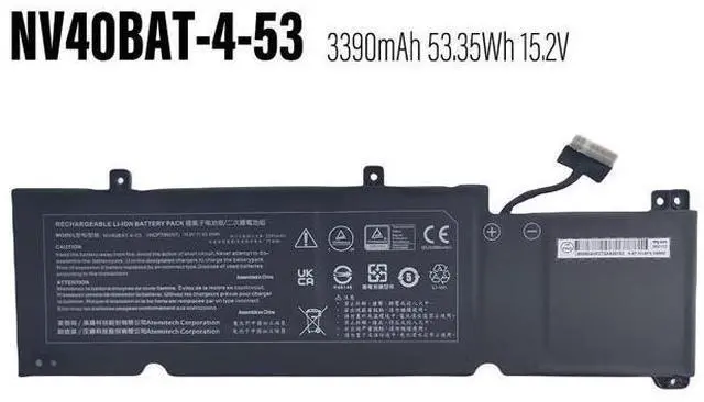 Main image of 49WH NV40BAT-4-49 battery for Clevo XMG Core 14 Thunderobot IGER S1 Hasee S7