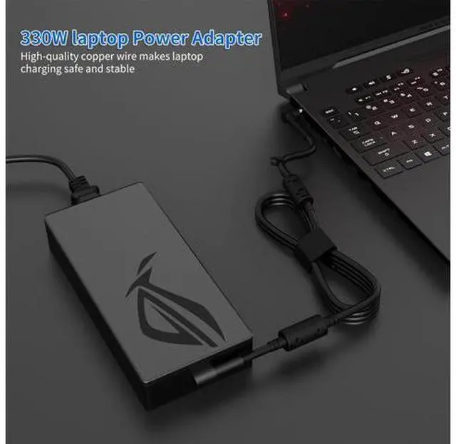 Alt view image 7 of 7 - 280W 14A 20V ADP-280EB B AC Charger for Rog Flow X16 Rog Strix G15 G16 G17 14A/20V AC Adapter for Rog Strix G18 Rog Strix Scar 15 17 SE ROG Zephyrus M16 Tuf Gaming A16 (6.0 X 3.7mm)
