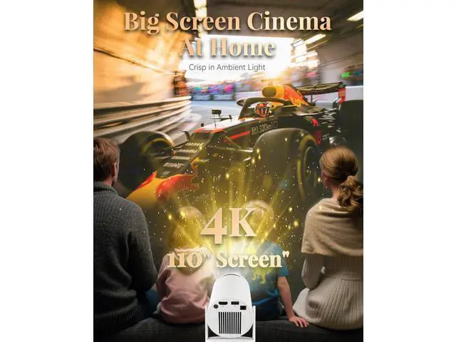 Alt view image 5 of 7 - Window Scene Projector, 4k Book Projector for Reading, Window Projector Scenes with Wifi and Bluetooth, Low Latency & 210° Rotation, ±15°auto Keystone Ambience Fantasy Window Projector