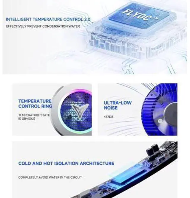 Alt view image 3 of 7 - Flydigi B7X Cellphone Cooler Frequency Conversion Super Heat Dissipation Magnetic Radiator RGB Light For Iphone Ipad Android