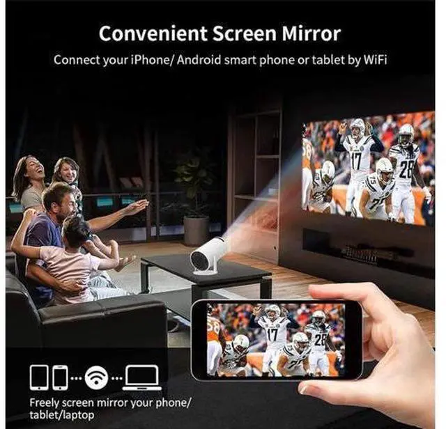 Alt view image 6 of 7 - Realm Portal Projector - Fake Window Projector with Built-In 30+ Window Scenes, Hundreds of Fantasy Ambience Scenes, Projector with Wifi and Bluetooth, Auto Keystone, Deeper Reading Immersion (White)
