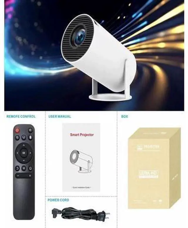 Alt view image 7 of 7 - VistaCast Mini 210° Smart Projector With Extra Large-Screen Display | 20+ Window Scenes | Castle Window Projector, 100 Screen From 2M, Built-in Speaker, WiFi & Bluetooth, For Bedroom Or Living Room
