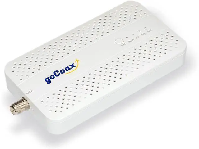 Main image of goCoax MoCA 2.5 Adapter with 2.5GbE Ethernet Port. MoCA 2.5. 1x 2.5GbE Port. Provide 2.5Gbps Bandwidth with existing coaxial Cables. White(Single, MA2500D)