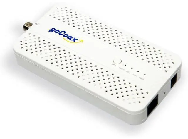 Alt view image 4 of 6 - goCoax MoCA 2.5 Adapter with 2.5GbE Ethernet Port. MoCA 2.5. 1x 2.5GbE Port. Provide 2.5Gbps Bandwidth with existing coaxial Cables. White(Single, MA2500D)