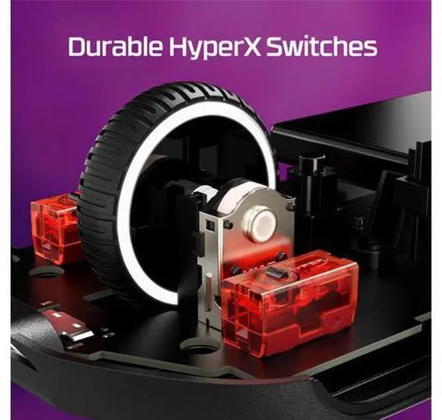 Alt view image 5 of 7 - HyperX Spinfire 2 Wireless Gaming Mouse, 2.4Ghz/Bluetooth, 8000Hz Response Rate, 26000DPI, HyperX 26K Sensor, 5 Buttons, 60g, PTFE Foot Stickers, Anti-slip Stickers, Macro Command Support, White