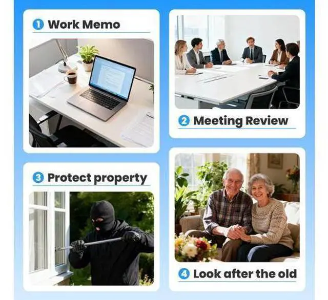Alt view image 5 of 7 - Hidden Camera Portable Charger 2K Full HD Cameras with WiFi and Night Vision 5000mAh Battery Wireless Mini Nanny Cam for Home Security Indoor Motion Detection
