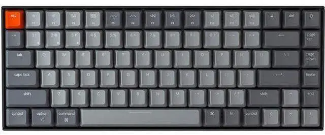 Main image of Keychron K2 75% Layout Bluetooth Wireless Mechanical Keyboard K Pro Brown Switch/White LED Backlit/USB C/Anti Ghosting/N-Key Rollover, 84 Keys Gaming Keyboard for Mac Windows-Version 2