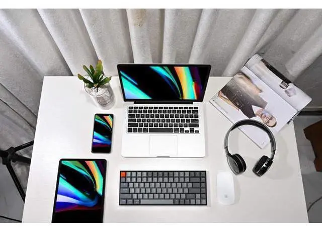 Alt view image 7 of 7 - Keychron K2 75% Layout Bluetooth Wireless Mechanical Keyboard K Pro Brown Switch/White LED Backlit/USB C/Anti Ghosting/N-Key Rollover, 84 Keys Gaming Keyboard for Mac Windows-Version 2