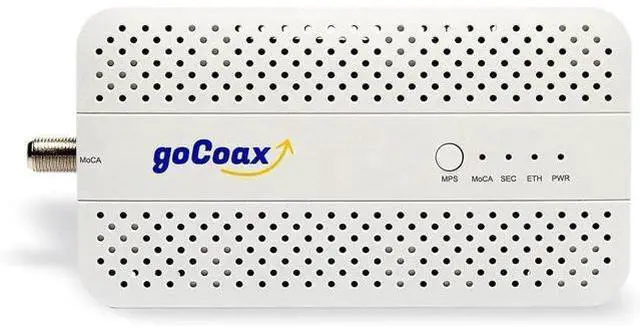 Alt view image 2 of 6 - goCoax MoCA 2.5 Adapter with 2.5GbE Ethernet Port. MoCA 2.5. 1x 2.5GbE Port. Provide 2.5Gbps Bandwidth with existing coaxial Cables. White(Single, MA2500D)