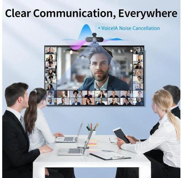 Alt view image 4 of 7 - EMEET NOVA 4K Webcam for PC - Ultra 4K HD, PDAF Autofocus, Dual Noise-Cancelling Mics, 73° FOV, Auto Light Correction, USB-A, Privacy Cover, Ideal for High-End Business Meetings&Live Streaming