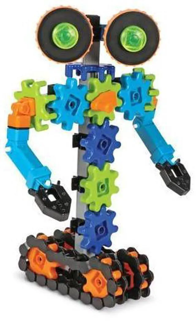 Alt view image 7 of 7 - Learning Resources Gears! Gears! Gears! Robots in Motion Building Set, Robot Toy, STEM Robot, Engineering Toy, Robot Toy for Kids, STEM, 116 Pieces, Ages 5+