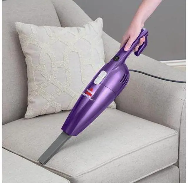 Alt view image 3 of 6 - Bissell Featherweight Stick Lightweight Bagless Vacuum with Crevice Tool, 20334, Purple