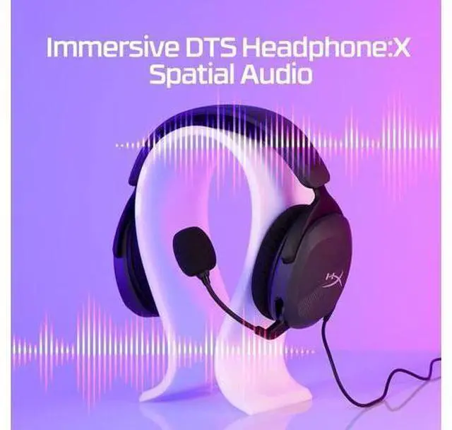 Alt view image 3 of 5 - HyperX Cloud Stinger 2 Core PC Gaming Headset, Lightweight Over-Ear Headset with mic, Swivel-to-Mute mic Function, DTS Headphone:X Spatial Audio, 40mm Drivers,Black (683L9AA)
