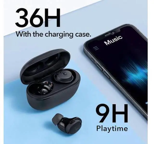 Alt view image 6 of 6 - by Life Dot 3i in-Ear Noise Cancelling Truly Wireless Headphones IPX5 Waterproof Black