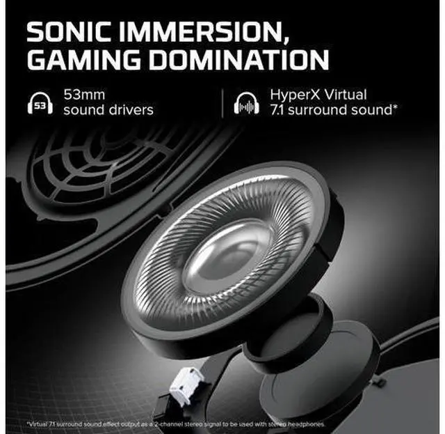 Alt view image 3 of 7 - Cloud II Gaming Headset - 7.1 Surround Sound - Memory Foam Ear Pads - Durable Aluminum Frame - Multi Platform Headset - Works with PC, PS4, PS4 PRO, Xbox One, Xbox One S - Red (KHX-HSCP-RD)