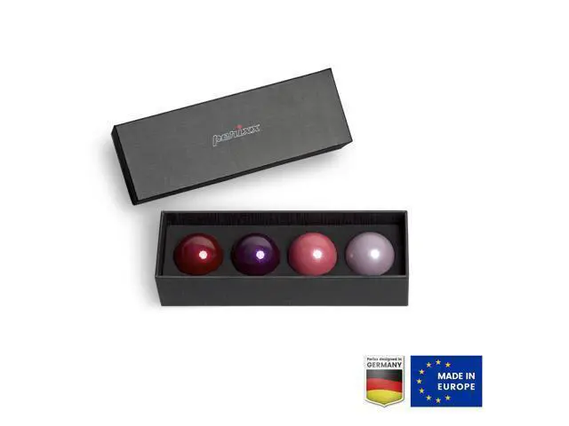 Alt view image 6 of 7 - Perixx PERIPRO-303 X4A Trackball - 1.34 Inch Replacement Ball for PERIMICE and M570 - 4-in-1 Multi-Color Red, Purple, Pink, and Lavender Trackball - Elegant Storage Box