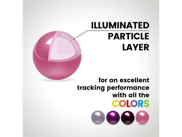 Alt view image 7 of 7 - Perixx PERIPRO-303 X4A Trackball - 1.34 Inch Replacement Ball for PERIMICE and M570 - 4-in-1 Multi-Color Red, Purple, Pink, and Lavender Trackball - Elegant Storage Box