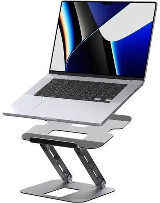 Main image of Multi-Angle Aluminum Laptop Stand Ergonomic Notebook Riser Suitable for MacBook HP Fits Most laptops up to 16 (JTS127)
