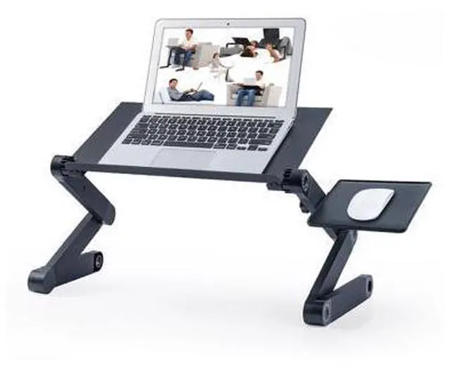 Main image of Adjustable Height Laptop Desk Laptop Stand for Bed Portable Lap Desk Foldable Table Workstation Notebook RiserErgonomic Computer Tray Reading Holder Bed Tray Standing Desk