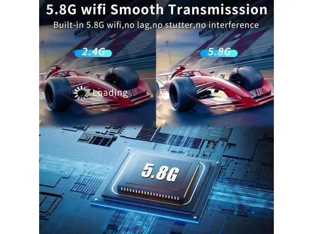 Alt view image 6 of 7 - Wireless HDMI Transmitter and Receiver 328ft/100m Extender 4K Decode Input 1080P Output Plug&Play Low-Latency Dual-Band 2.4G/5.8G for Video and Audio to Monitor from PC/Projector/TV Box