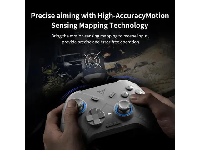 Alt view image 3 of 7 - FLYDIGI Direwolf Xcloud Game Controller, Hall Lineness Trigger, Hybrid 8 Directions D-Pad, Motion Sensing Function, Multi-Platform Controller for Windows PC, Nintendo Switch, Android/IOS, Xcloud Ect