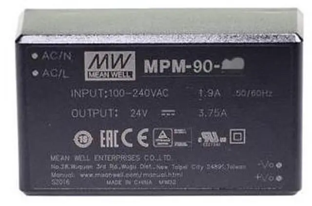 Alt view image 4 of 5 - Mean Well MPM 90W 24V 4.13A Switching Power Supply AC/DC Single Output MPM-90-24 Medical Power Supply Driver Converter Transformer